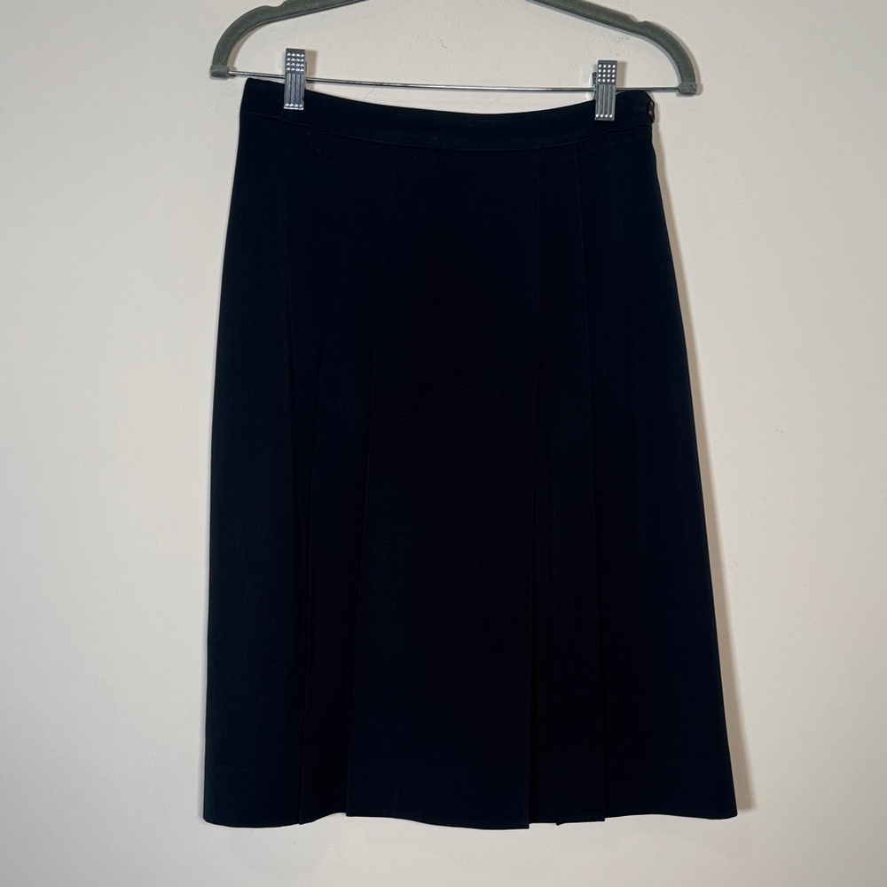 Vintage Celine Pleated Black Skirt - EU 38 / US 4-6